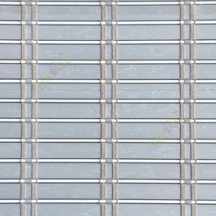 Grey white color horizontal stripes flat scale vertical thread stripes cylinder stick rollup mechanism PVC Blinds 